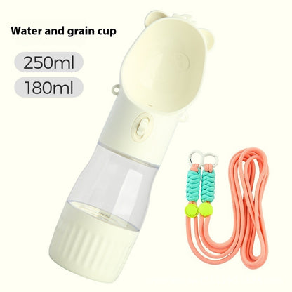 2-in-1 Portable Dog Water Bottle & Food Container
