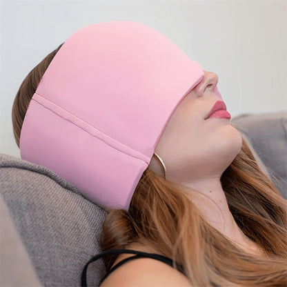 Ice Compress Headache Eye Mask Hat