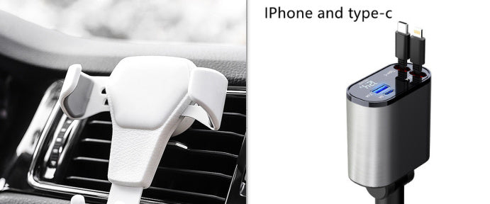 Super Fast USB & Type-C Adapter for Car Cigarette Lighter
