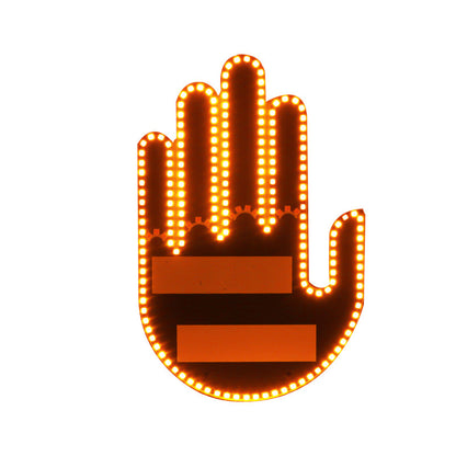 Car Finger Gesture Warning Lights